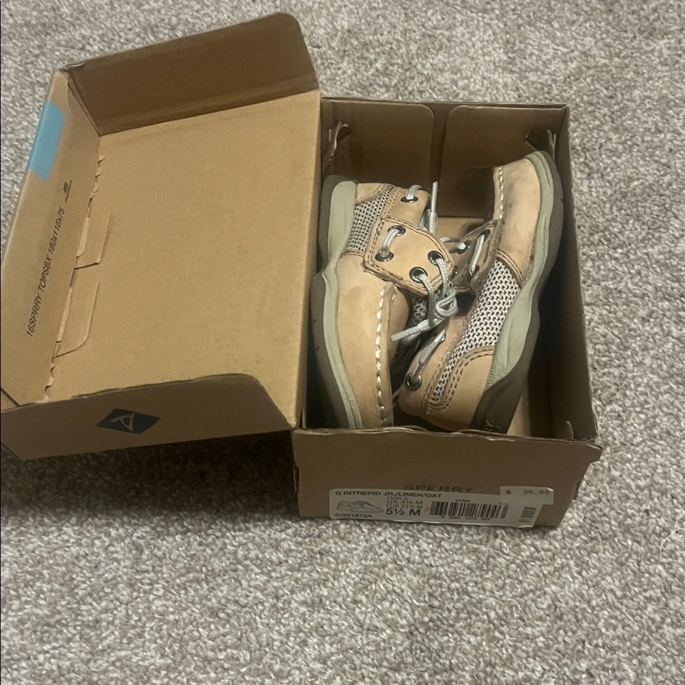 Sperry baby toddler Beige Moccasins